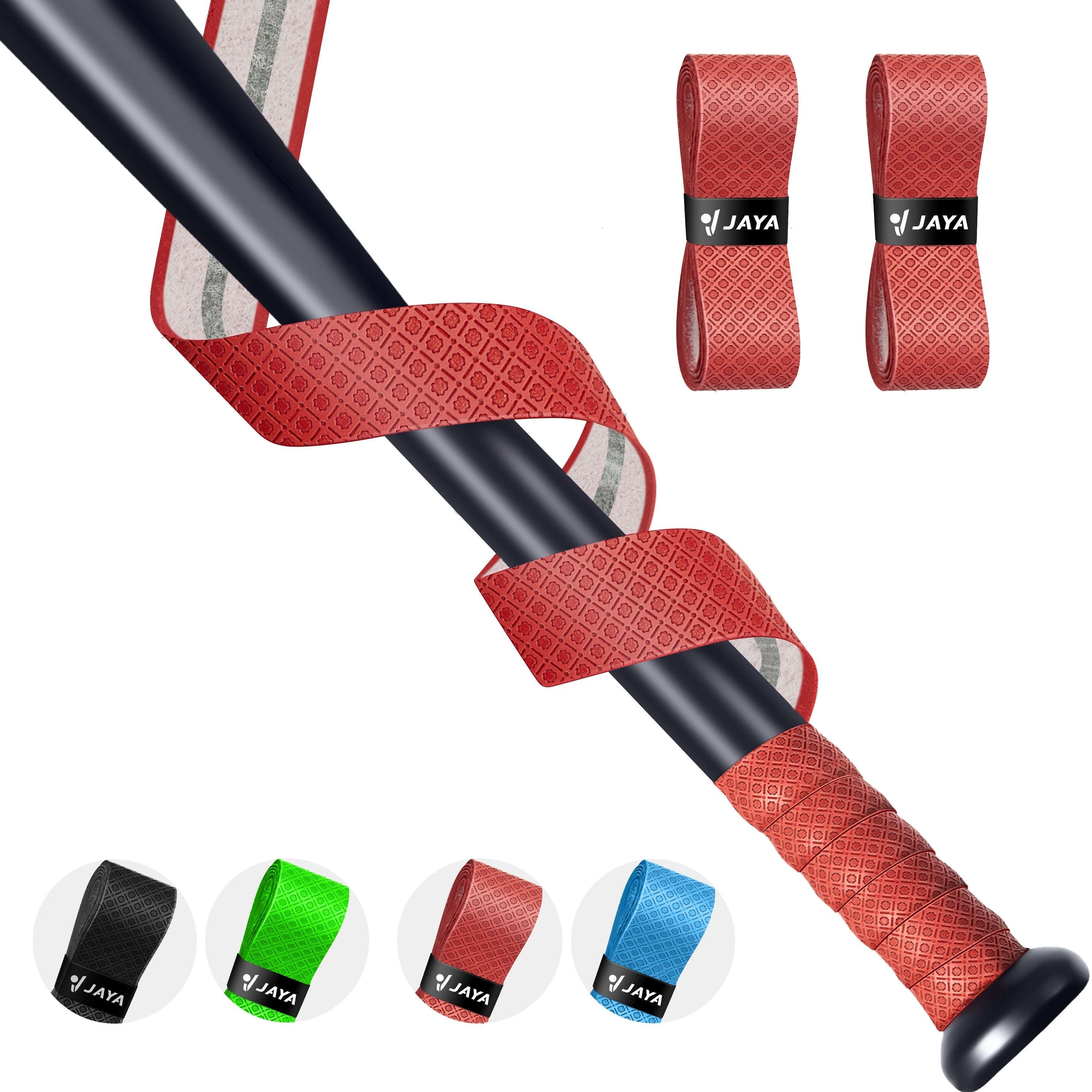 2pcs Baseball Bat Grip Tape Anti Slip Softball Handle Tennis Racket Adhesive