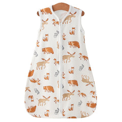 Kids Wrap Towel Soft Knitted Fabric Floral Animal Prints Double Zipper Loose Fit