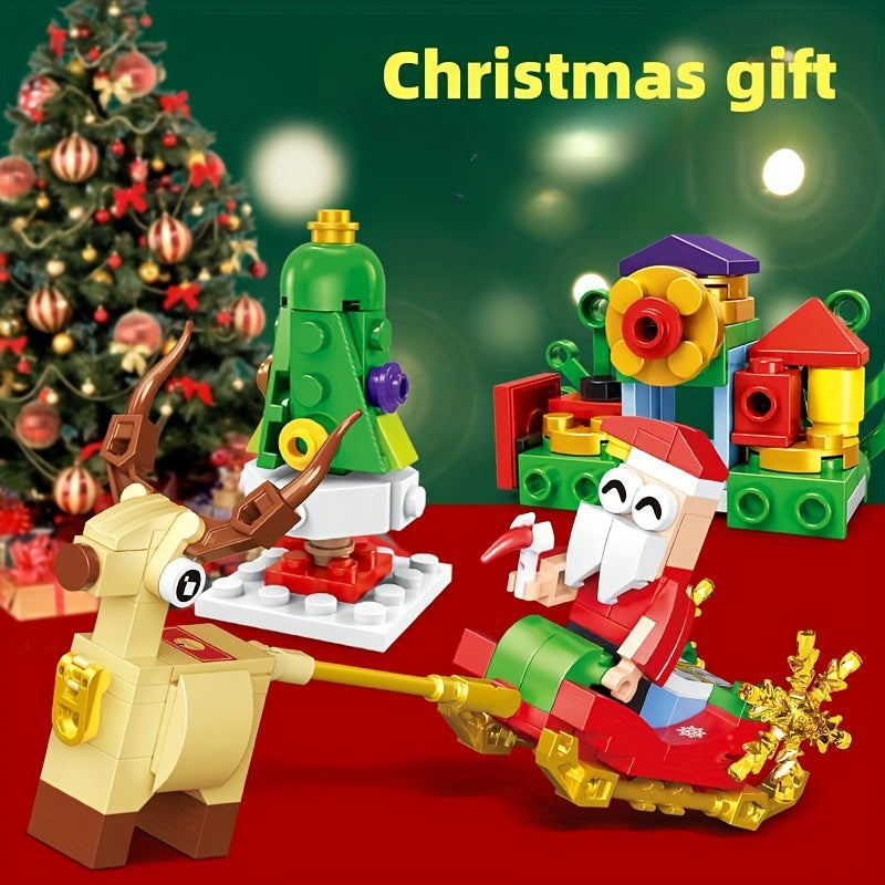 24 in 1 Christmas Advent Calendar Building Set - DIY Construction Toy Kit