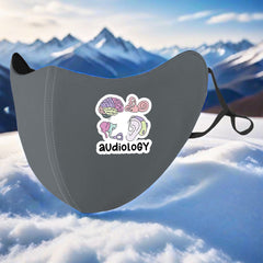 3D Fleece Lined Warm Face Mask w/ Colorful Mic & Earpi