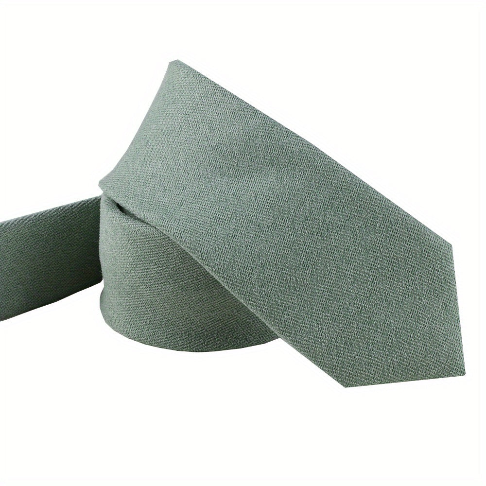 Men's Solid Color Polyester Business Tie