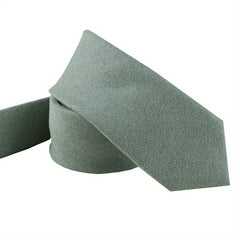 Men's Solid Color Polyester Business Tie