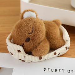 Animal Nest Plush Toy Soft Doll Cat Dog Bear Pig Rabbit Figurine Home Decor