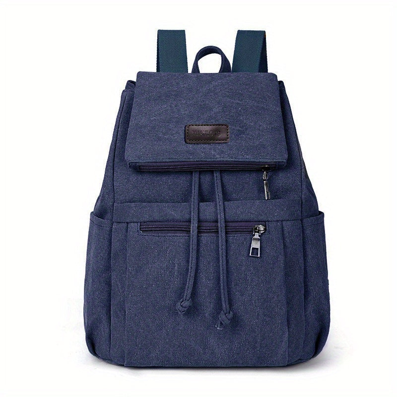 Large Capacity Canvas Backpack for Travel Lightweight Outdoor Camping Hiking
