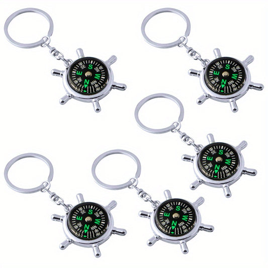 Portable Compass Keychain Car Key Ring Birthday Gift