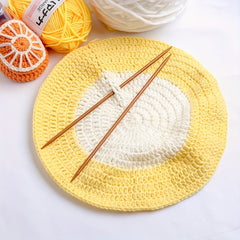 75pcs Double Pointed Knitting Needles Set - Carbonized Bamboo - 15 Sizes