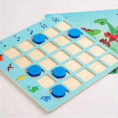 Wooden Dinosaur Arithmetic Puzzle Game