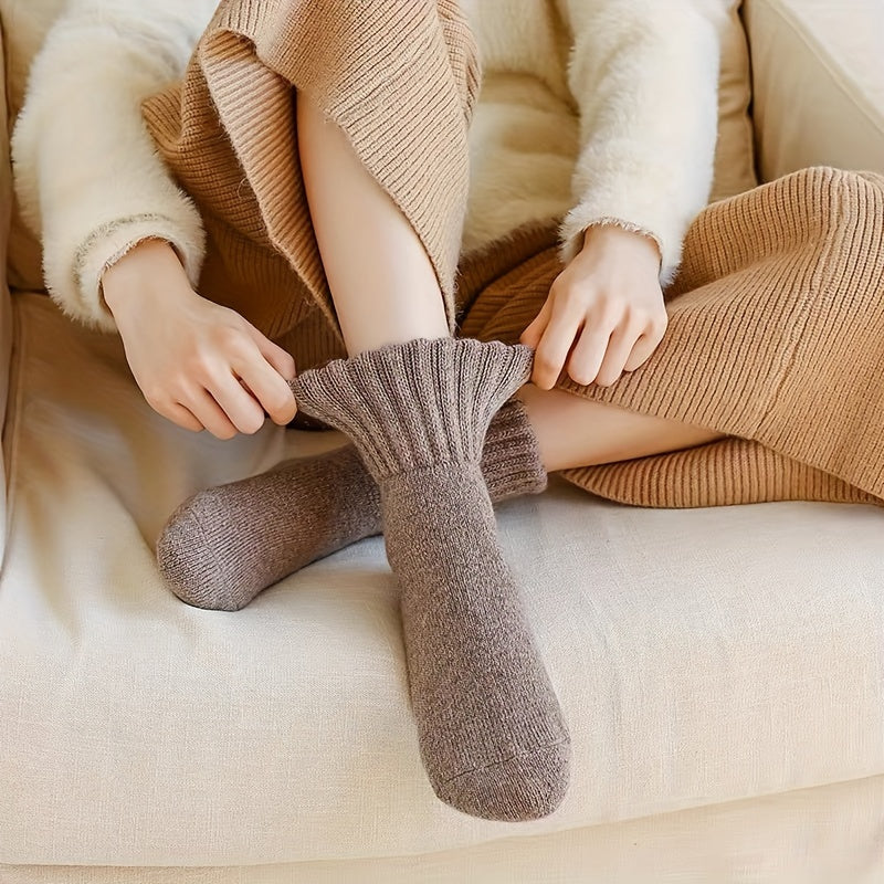 5 Pairs Soft & Comfy Mid Tube Socks Women's Stockings