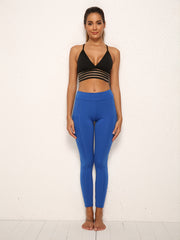 Stretchy Yoga Pants w/ Side Phone Pocket for Running Sports Fitness