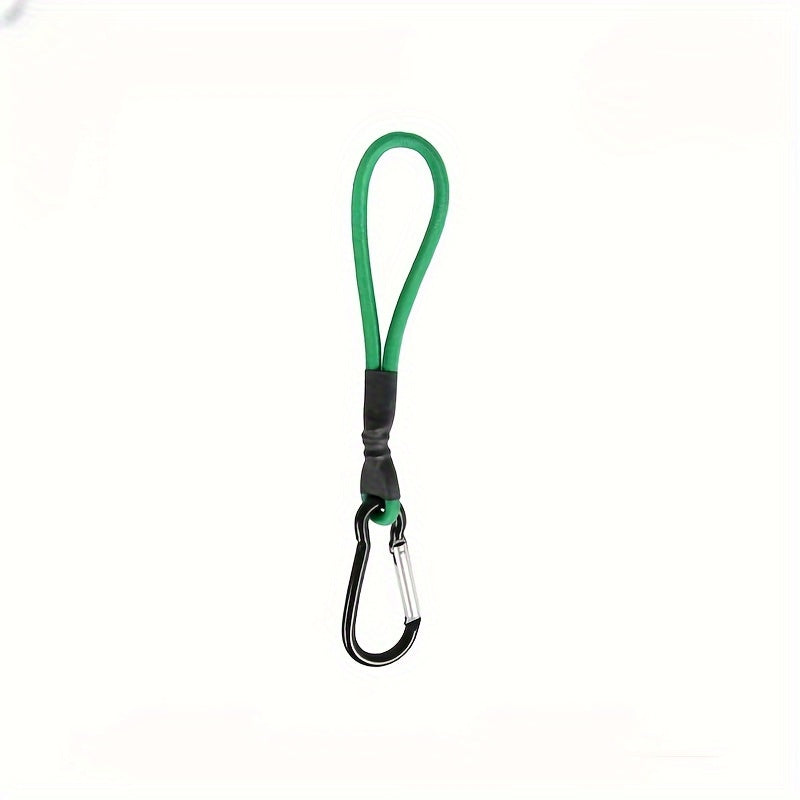 Outdoor Elastic Rope With Mountaineering Buckle Camping Keychain