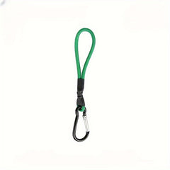 Outdoor Elastic Rope With Mountaineering Buckle Camping Keychain