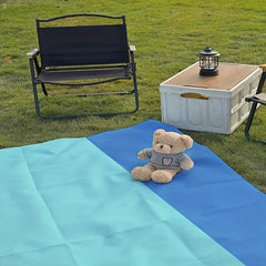 Stripe Print Picnic Blanket Waterproof Lightweight Pad Hiking Park Camp