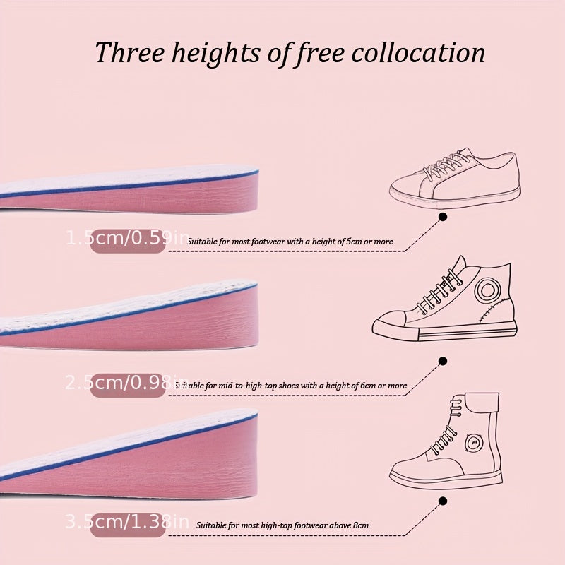 Invisible Height Increase Insoles Arch Support Breathable Insoles