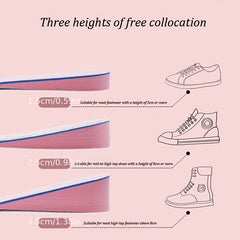 Invisible Height Increase Insoles Arch Support Breathable Insoles