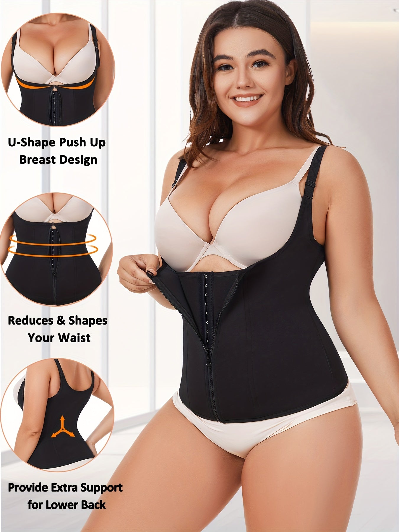 Casual Shapewear Women's Tummy Control Buckle Breast Lifting