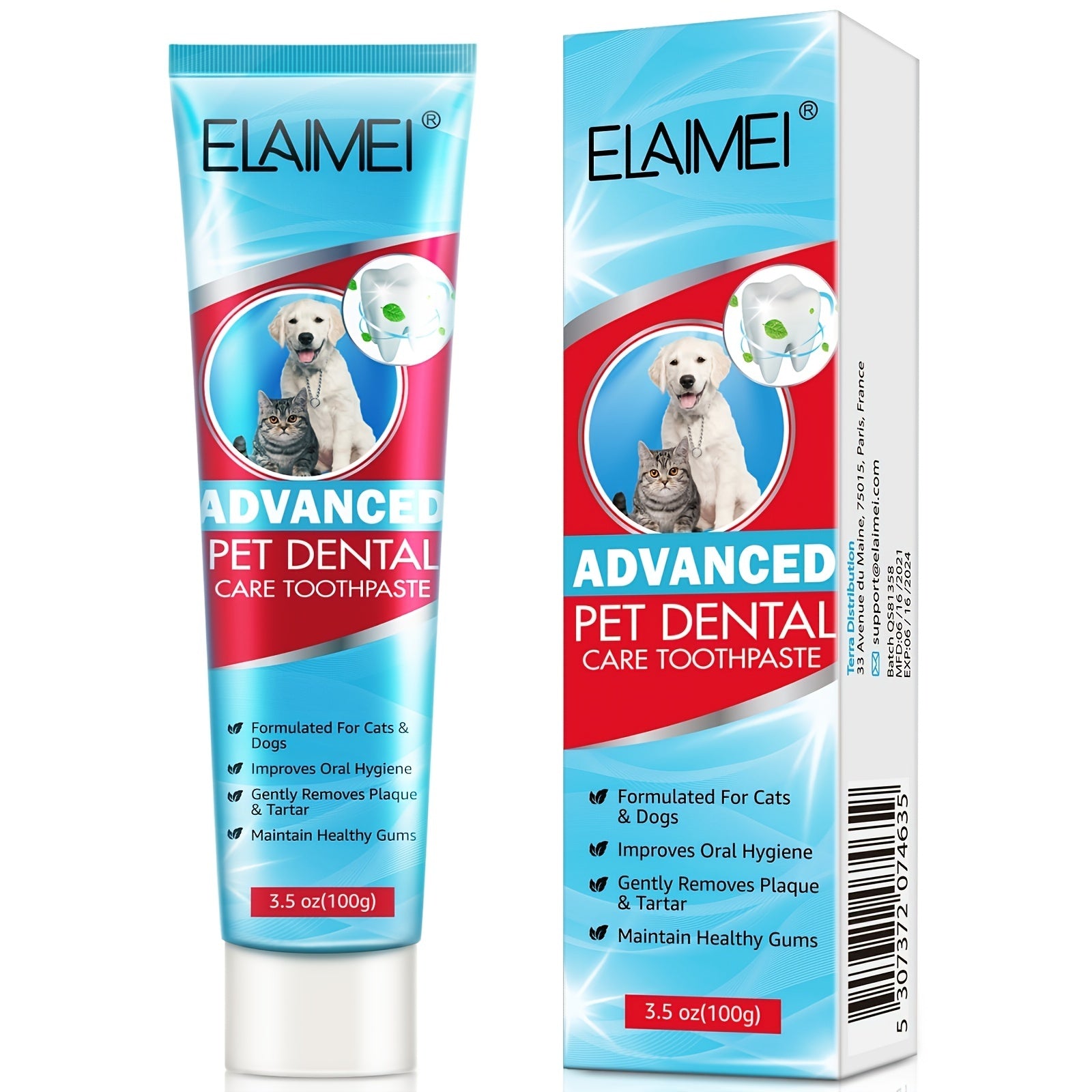 Pet Mint Toothpaste For Dogs & Cats - Dental Caring Supplies