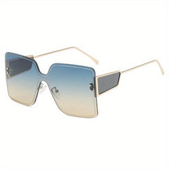 Y2K Rimless Ombre Lens Sunglasses UV400