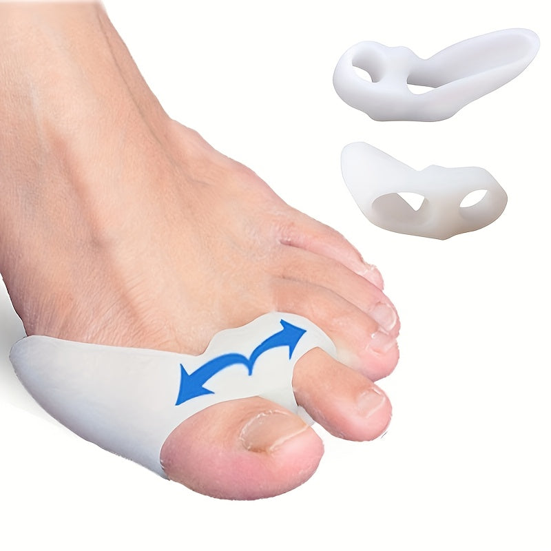 2 Pairs Silicone Gel Bunion Corrector Toe Separator
