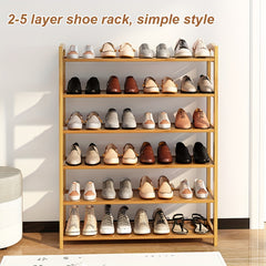1pc Wooden Shoe Rack Household Doorstep Shoe Cabinet Storage