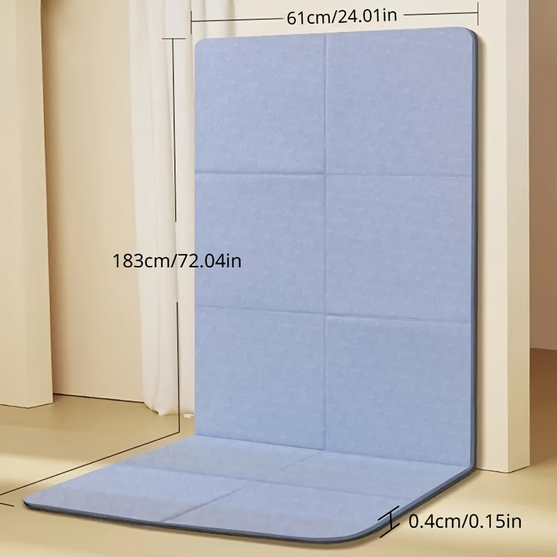 Double Sided TPE Foldable Yoga Mat for Fitness Pilates Workout
