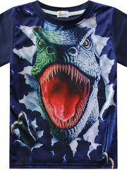Boys' Shark Graphic T Shirt Active Stretch Short Sleeve Tee