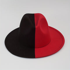 Yin Yang Block Woolen Felt Hat for Men & Women