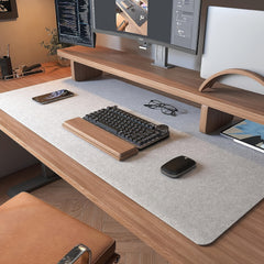 Oversized Felt Mouse Pad Non slip Felt Table Mat Desk Pad Protection