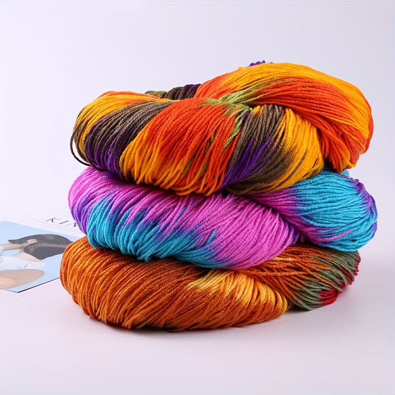 1pc Dyed Pure Acrylic Wool Hand Knitted DIY Slipper Thread - 8oz