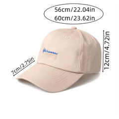Letter Embroidered Baseball Cap Couple Hat Unisex Christmas Gift