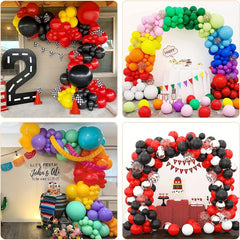 87pcs Red Balloons for Birthday, Wedding & Baby Shower Decor