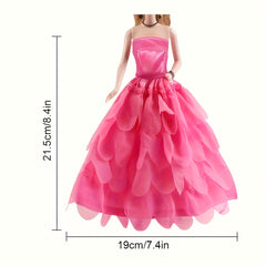 9-Piece Evening Dresses for 29" Dolls with Clothes and Accessories