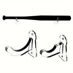 Acrylic Baseball Bat Wall Mounted Holder Stand Horizontal Display Rack Hanger