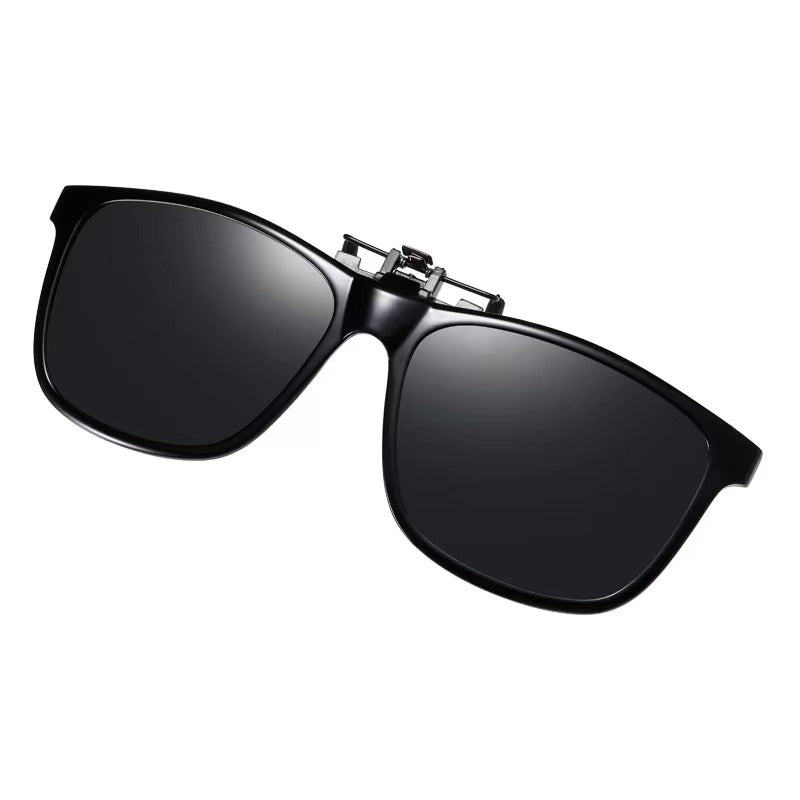 Polarized Clip on Sunglasses Anti Glare UV Protection Over Prescription Glasses