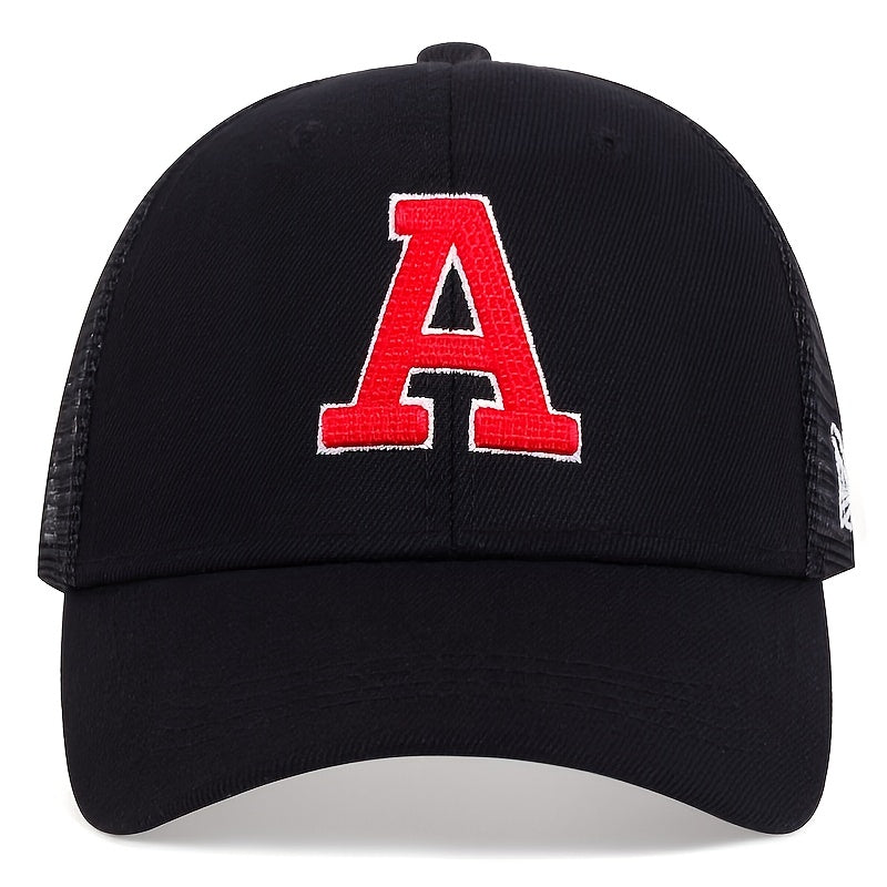 Men's Letter A Baseball Cap Sun Blocking