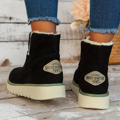 Plush Lined Thermal Snow Boots Casual Non Slip Wear Resistance