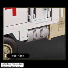 Military Ambulance Building Block Set - Educational DIY Toy