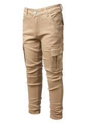 Boys Khaki Cotton Joggers for All Seasons