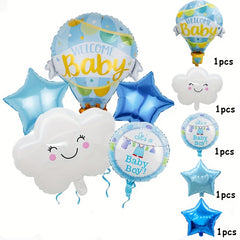 5pcs Baby Birthday Balloon Sets for Year Arrangement Party