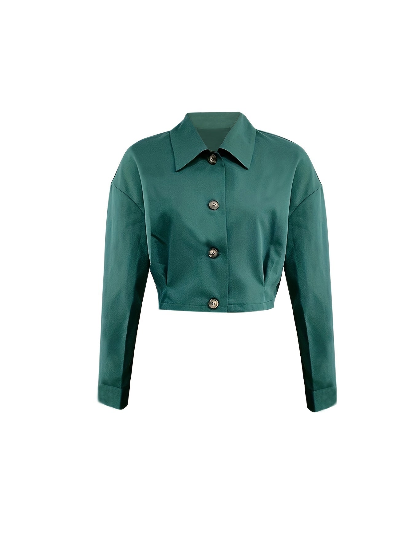 Button Front Shirt & Pencil Skirt Set Women's Outfit