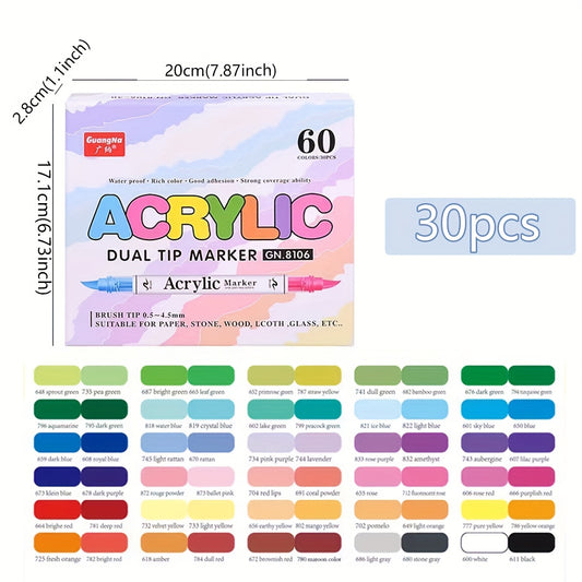 GANGNA Dual Tip Colorful Markers 84 Soft Non Bleed Colors