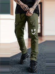 Men's Casual Cargo Pants with Large Pockets