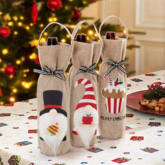 Christmas Wine Bottle Holder Portable Champagne Red Wine Bag