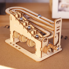 Marble Run 3D Wooden Puzzle Kit Adults Teens DIY Model Building