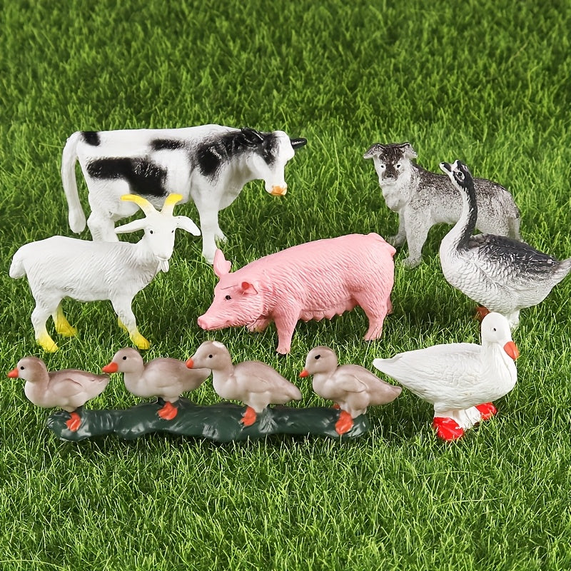 15pcs Farm Animal Simulation Models for Children's Science Development