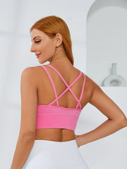 High Stretch Criss Cross Sports Bra for Women