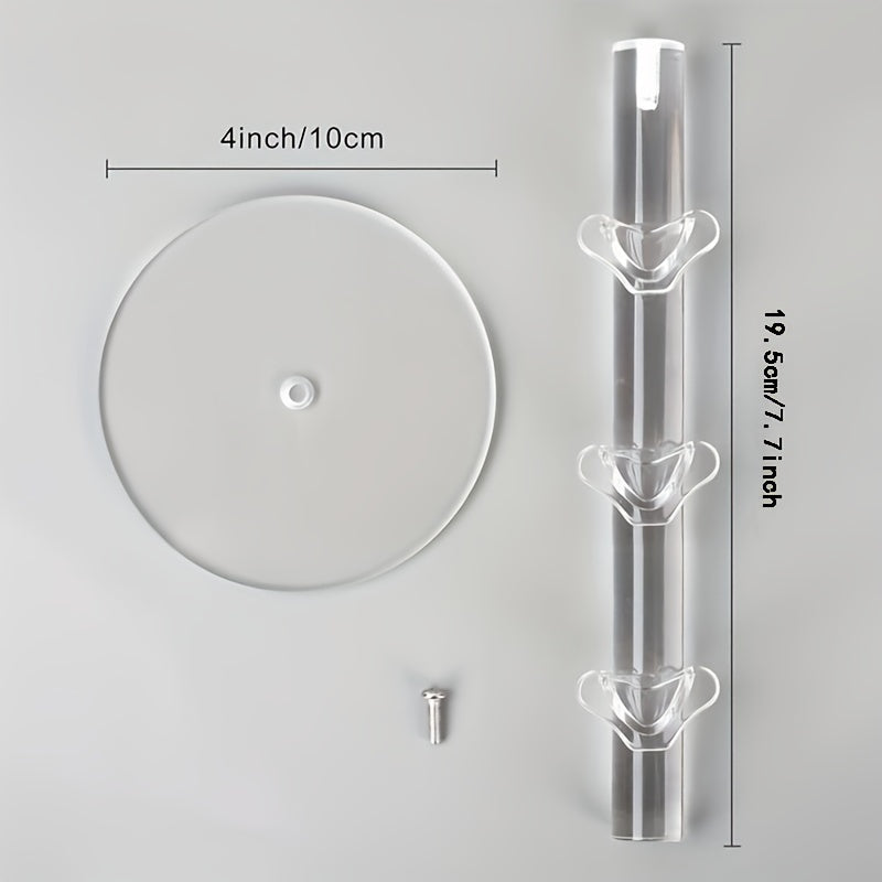 3-Layer Eyeglasses Storage Display Stand Acrylic Organizer