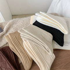 6 Pairs Argyle Pattern Socks Mid Tube Women's Stockings