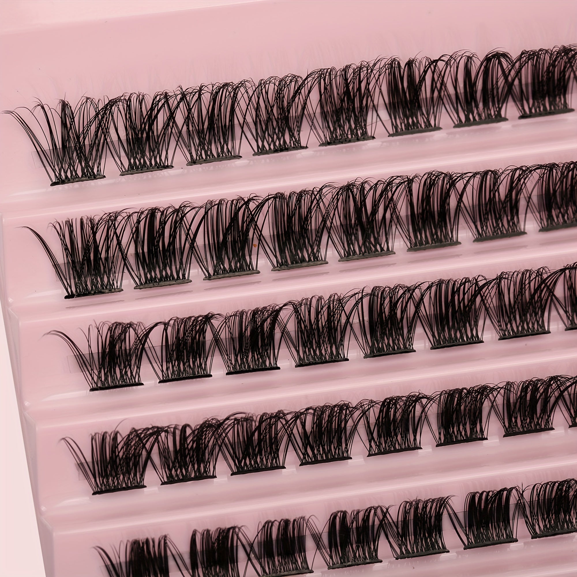 100 Pcs Cluster Eyelashes 8 16mm Wispy False Eyelashes D Curling Fluffy Lashes