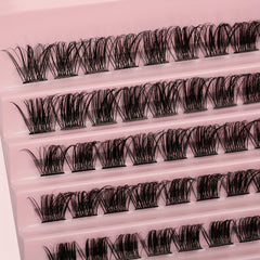 100 Pcs Cluster Eyelashes 8 16mm Wispy False Eyelashes D Curling Fluffy Lashes