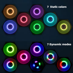 Glow In The Dark LED Flying Disc 7 Modes 7 Colors Waterproof
